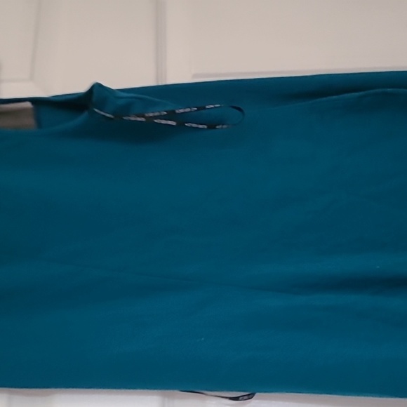 Aqua bodycon dress with mesh - Picture 4 of 5